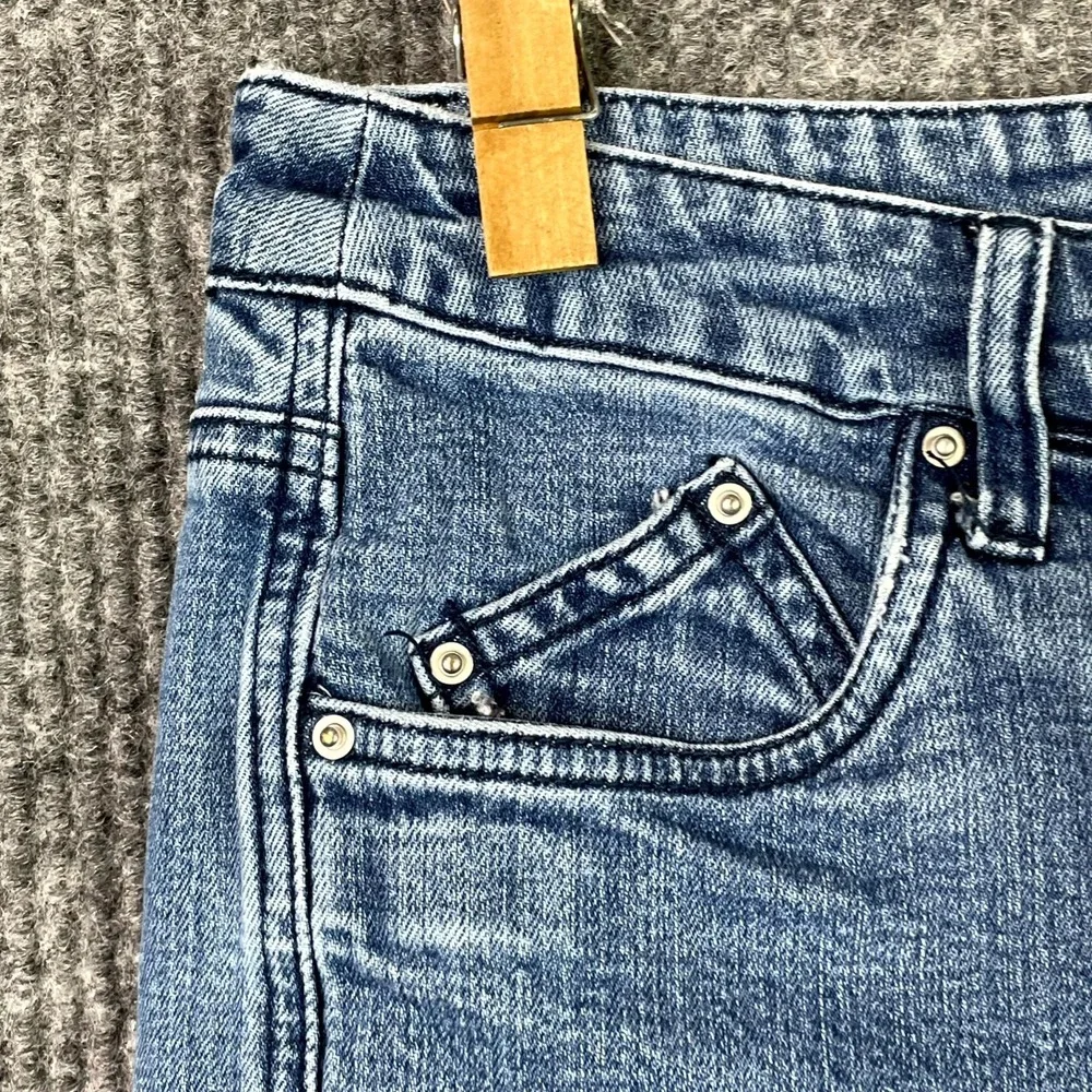 Live A Little Jeans Womens 8 Blue Stretch Straight Leg Denim Travel Casual Surf